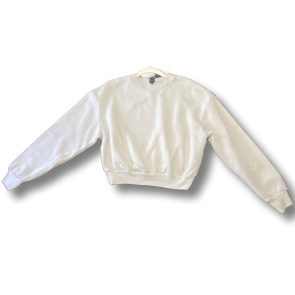 wild fable Tops - LAST ONE!!!  NWT Wild Fable Cropped Sweatshirt in Light Gray (not Heather) in M